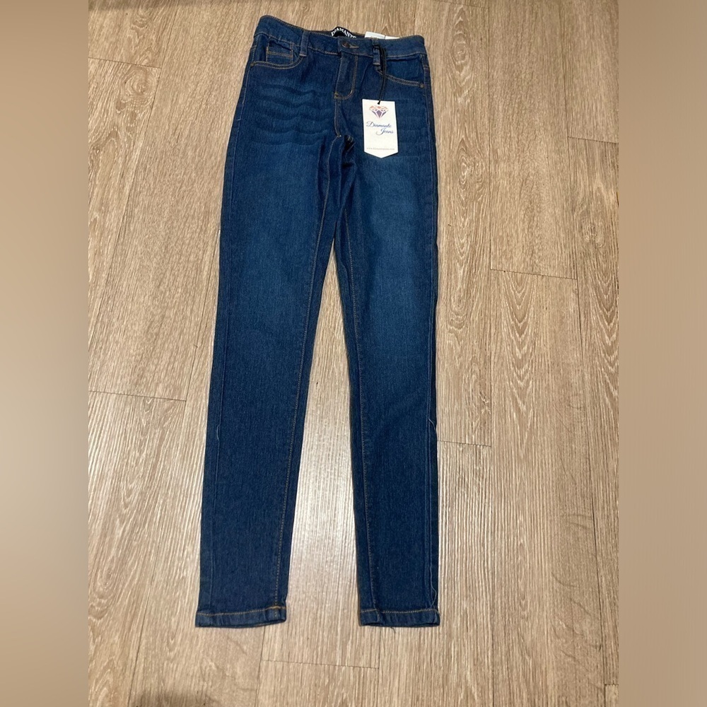 Diamante Jeans Woman Denim Skinny Jeans Size 3 Blue